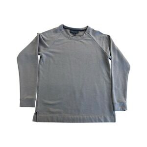 Free Fly Womens Bamboo Blend Beige Fleece Crew Neck Sweatshirt Small Comfort